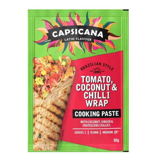 Brazilian Style Tomato Coconut & Chilli Wrap Paste