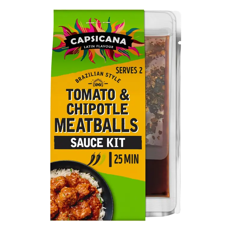 Latin Flavour Mexican Style Tomato & Chipotle Meatballs Sauce Kit 273g