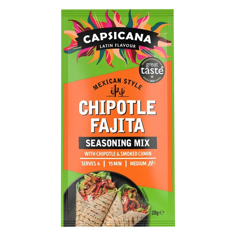 Mexican Chipotle Fajita Seasoning Mild Spice Mix 28g