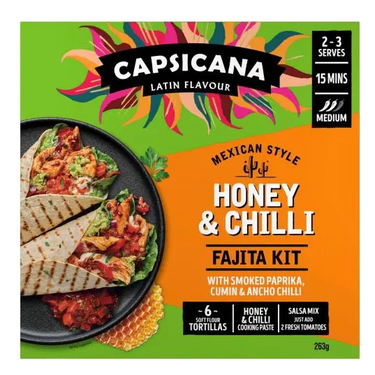 Mexican Style Honey & Chilli Fajita Kit