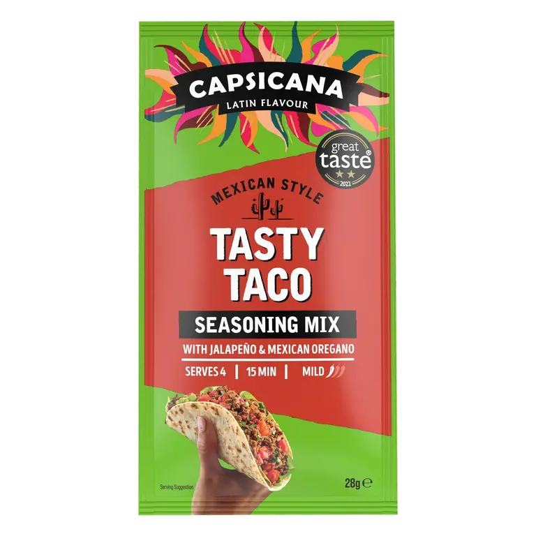 Mexican Tasty Taco Seasoning Medium Spice Mix 28g