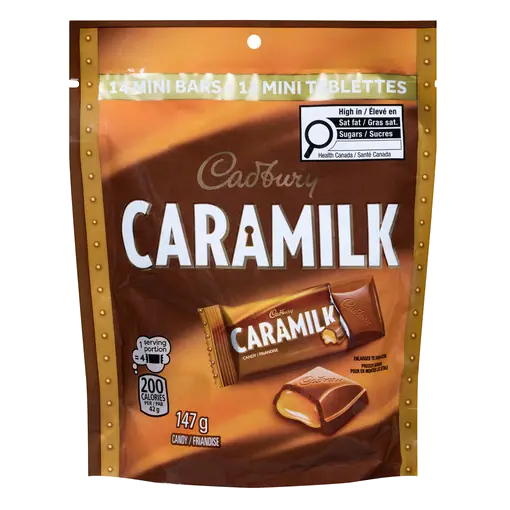 Cadbury Caramilk Mini Bars Chocolate 147 g