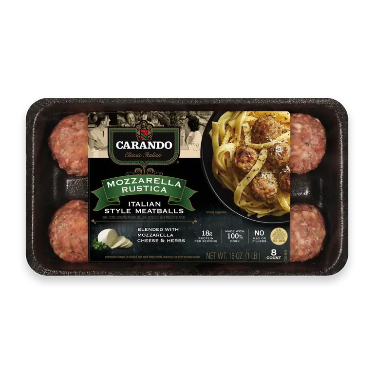 Mozzarella Rustica Italian Style Meatballs