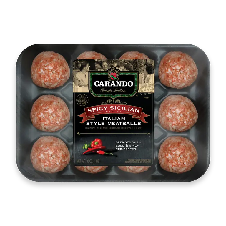 Spicy Sicilian Italian Style Meatballs