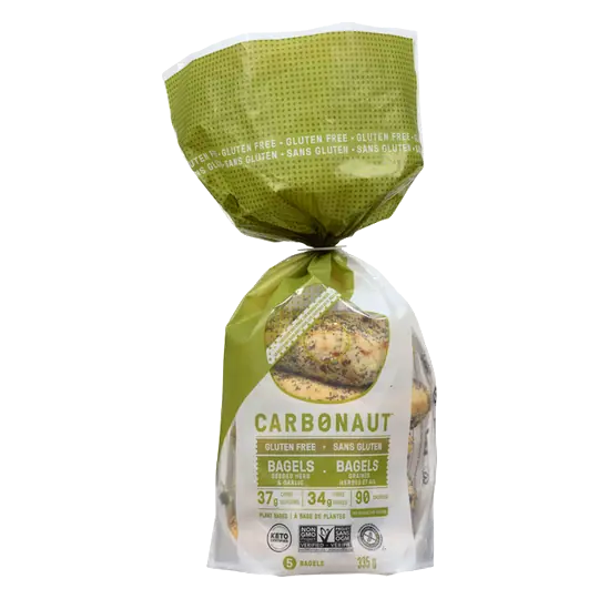 Gluten-Free Bagels Seeded Herb & Garlic 335 g (frozen)