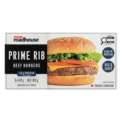 Burgers Prime Rib Beef 852 g