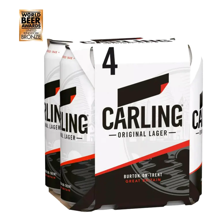 Original Lager Beer Cans x4 440ml