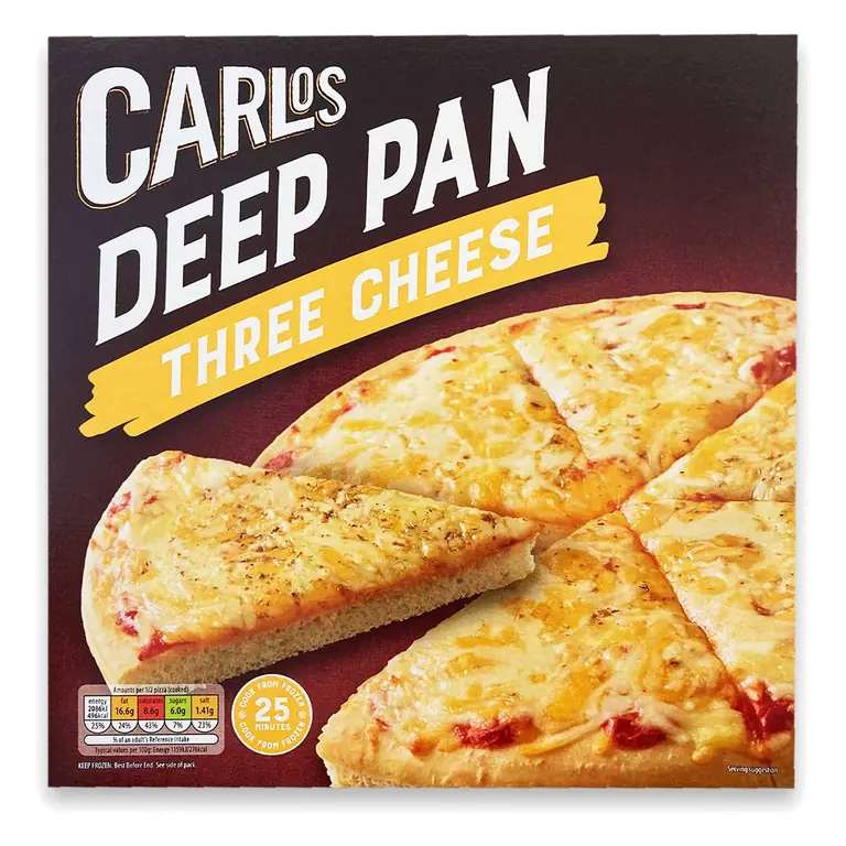 Deep Pan Three Cheese Pizza