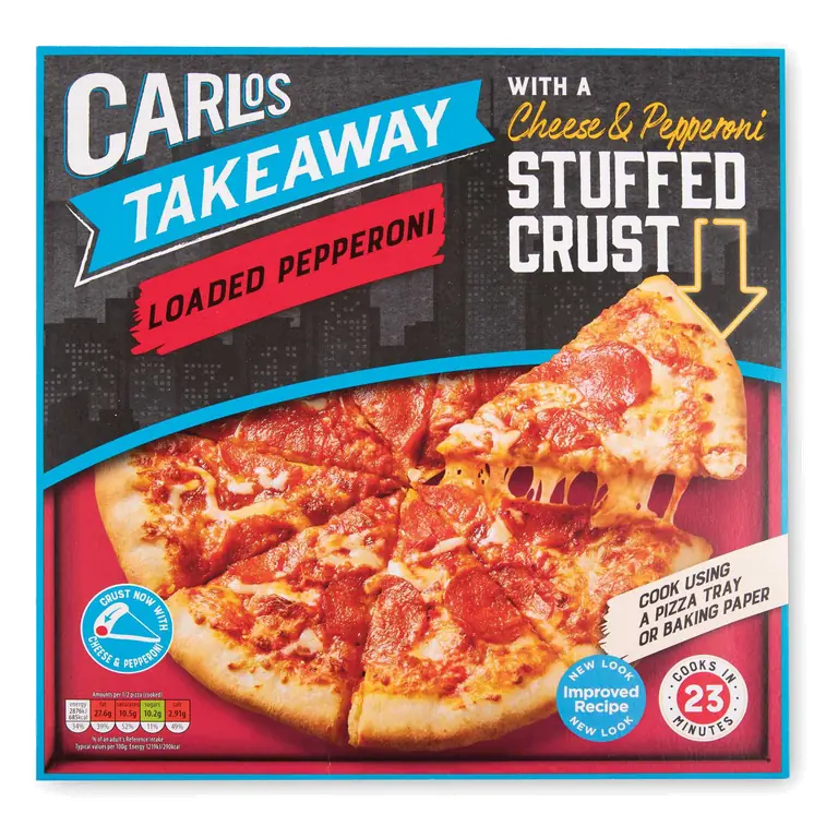 Stuffed Crust Loaded Pepperoni Pizza With Cheese & Pepperoni