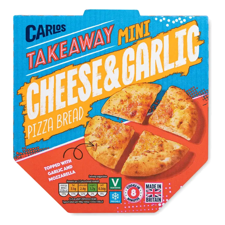 Takeaway Mini Cheese & Garlic Pizza Bread