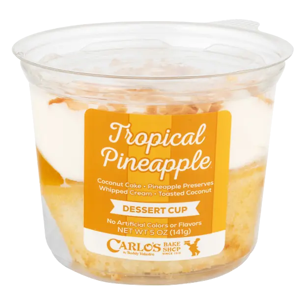Tropical Pineapple Dessert Cup Refrigerated