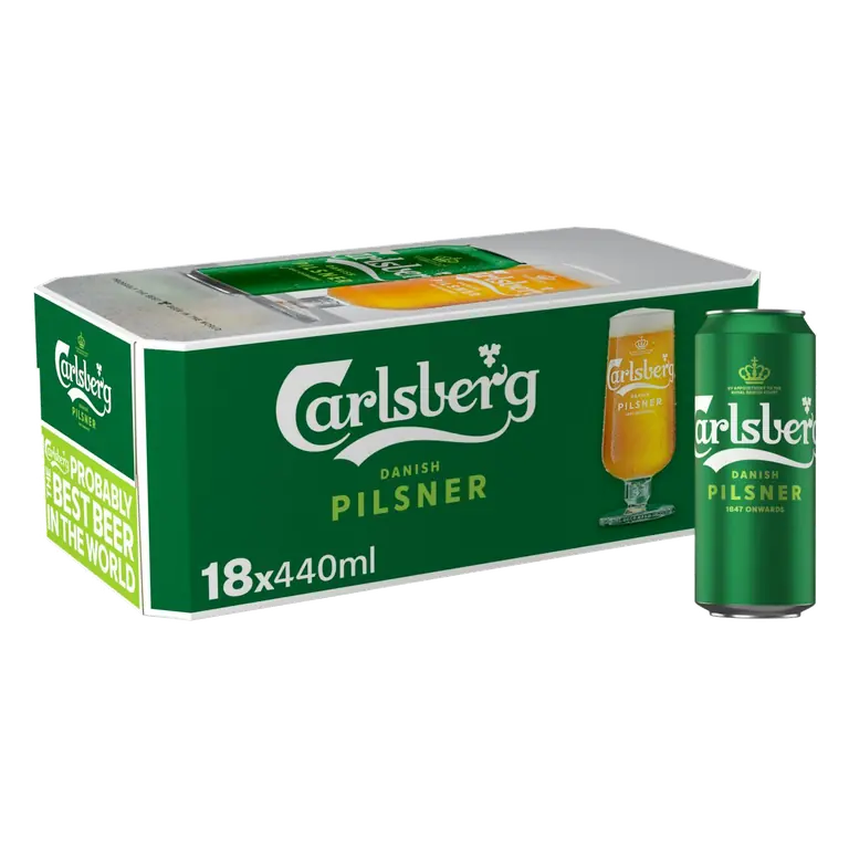 Danish Pilsner Lager Beer Can 18x440ml