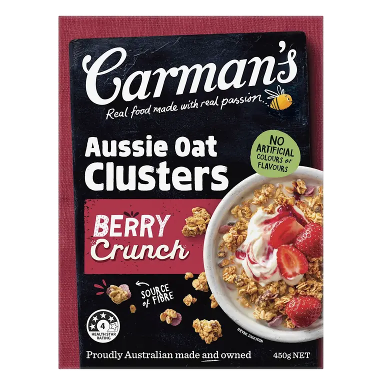 Aussie Oat Clusters Cereal Crunchy Berry