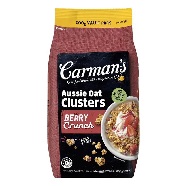 Clusters Cereal Crunchy Berry