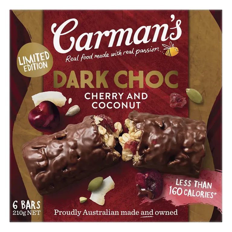 Dark Choc Cherry Coconut Bar