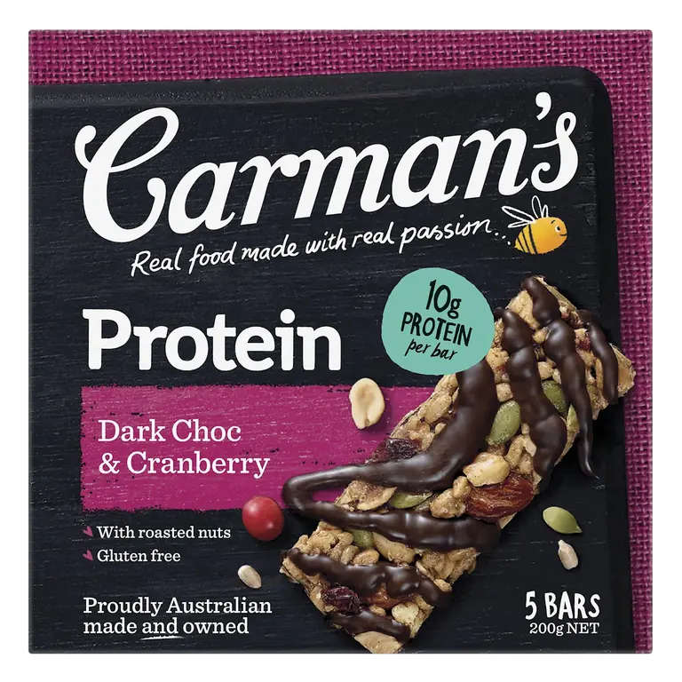 Gourmet Protein Bars Dark Choc & Cranberry