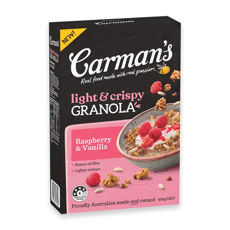 Light & Crispy Granola Raspberry & Vanilla