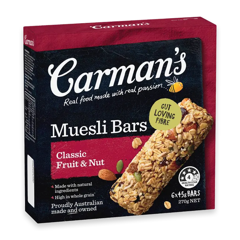 Muesli Bars Classic Fruit & Nut