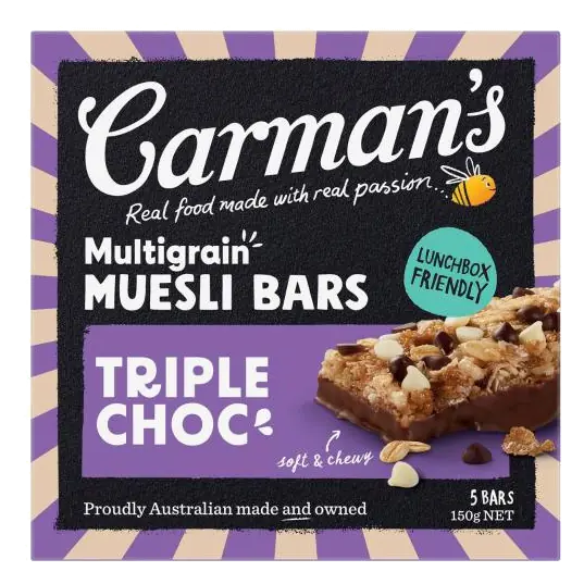 Multigrain Muesli Bars Triple Chocolate 5 Pack