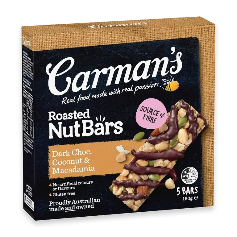 Nut Bars Dark Chocolate Coconut & Macadamia
