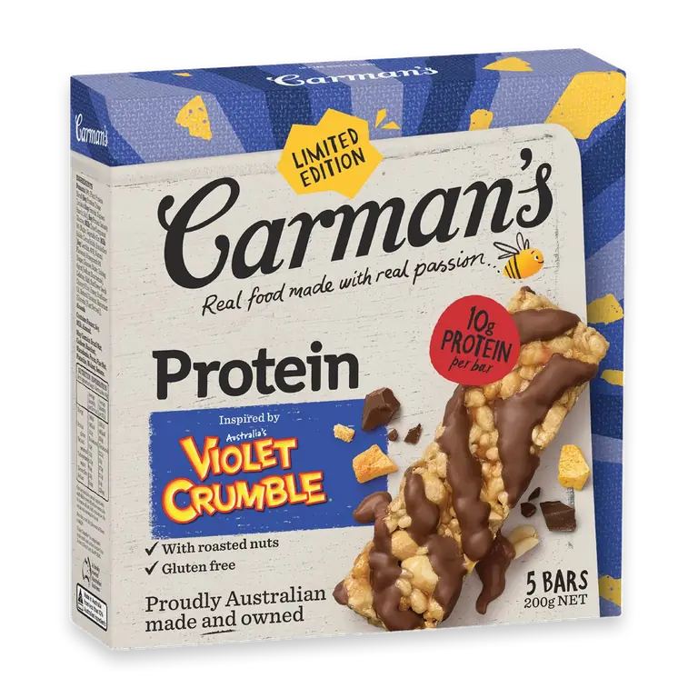 Protein Bars Violet Crumble Limited Edition