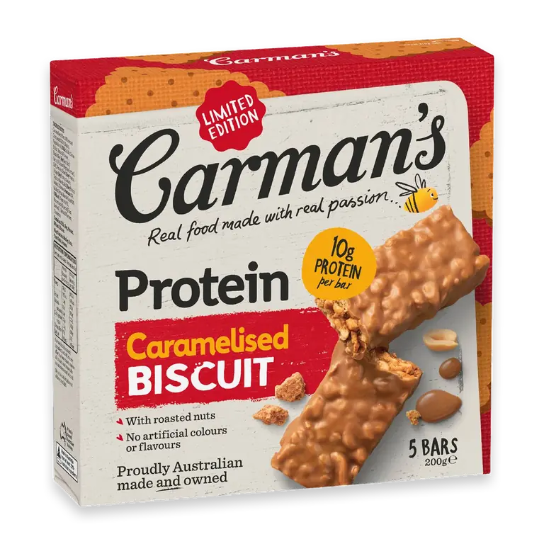 Protein Caramelised Biscuit Bars