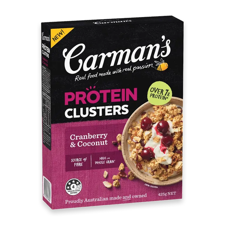 Protein Clusters Cranberry & Coconut