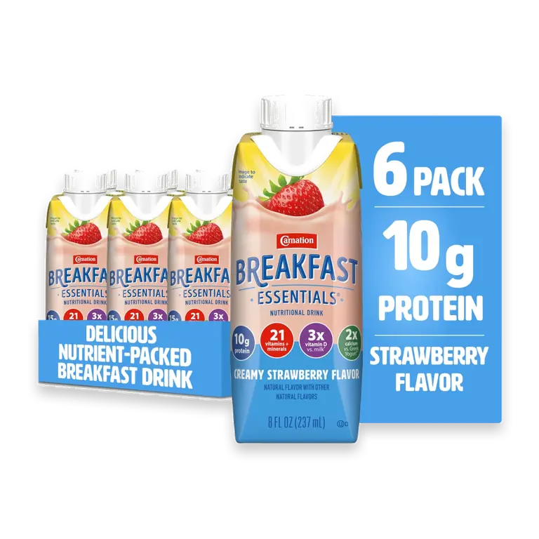 Breakfast Essentials Ready to Drink Strawberry Protein Shake Multipack