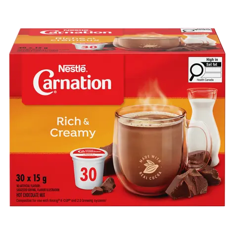 Nestlé Carnation Hot Chocolate Pods Rich And Creamy 450 g