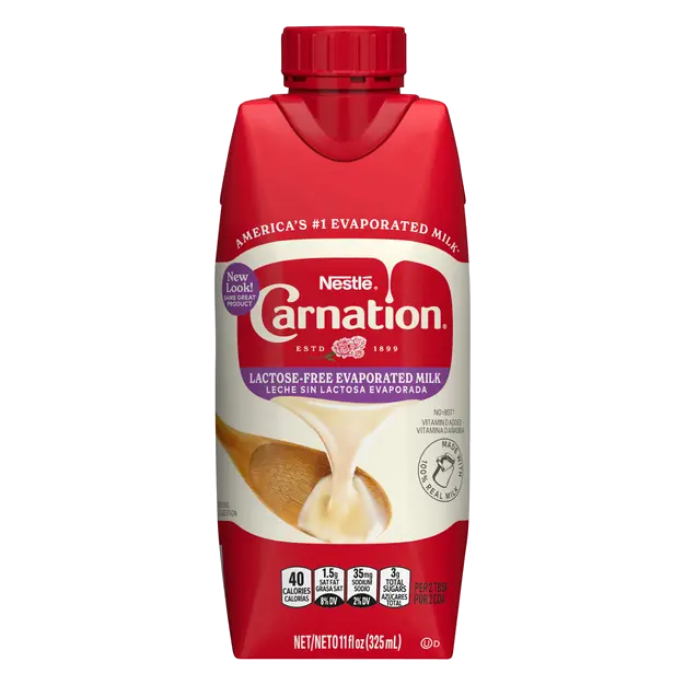 Nestle Carnation Lactose Free Vitamin D Added Evaporated Milk