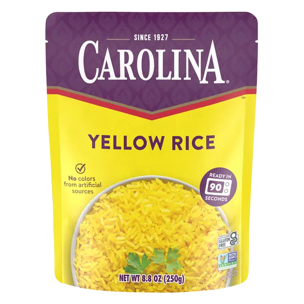 90 Second Microwave Yellow Rice