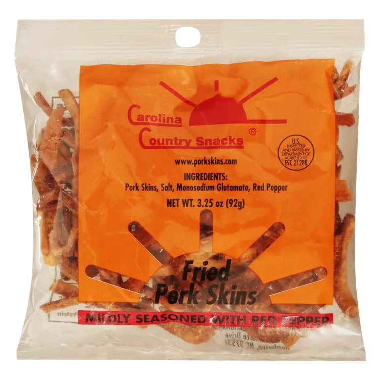 Snacks Fried Pork Skins Seasoned with Red Pepper