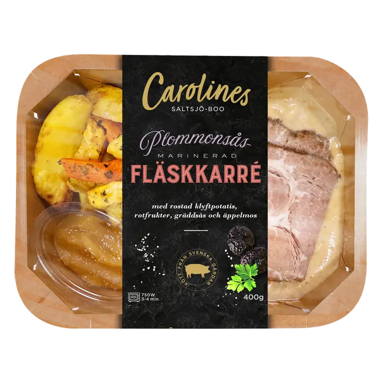 Fläskkarre Rostad Klyftpotatis