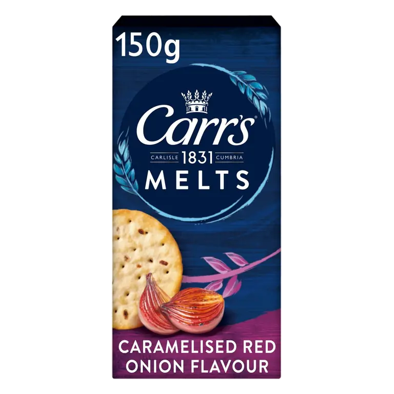 Melts Caramelised Red Onion Flavour Crackers 150g