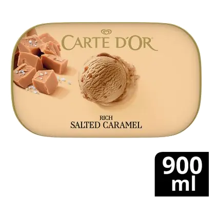 Rich Salted Caramel Ice Cream Tub