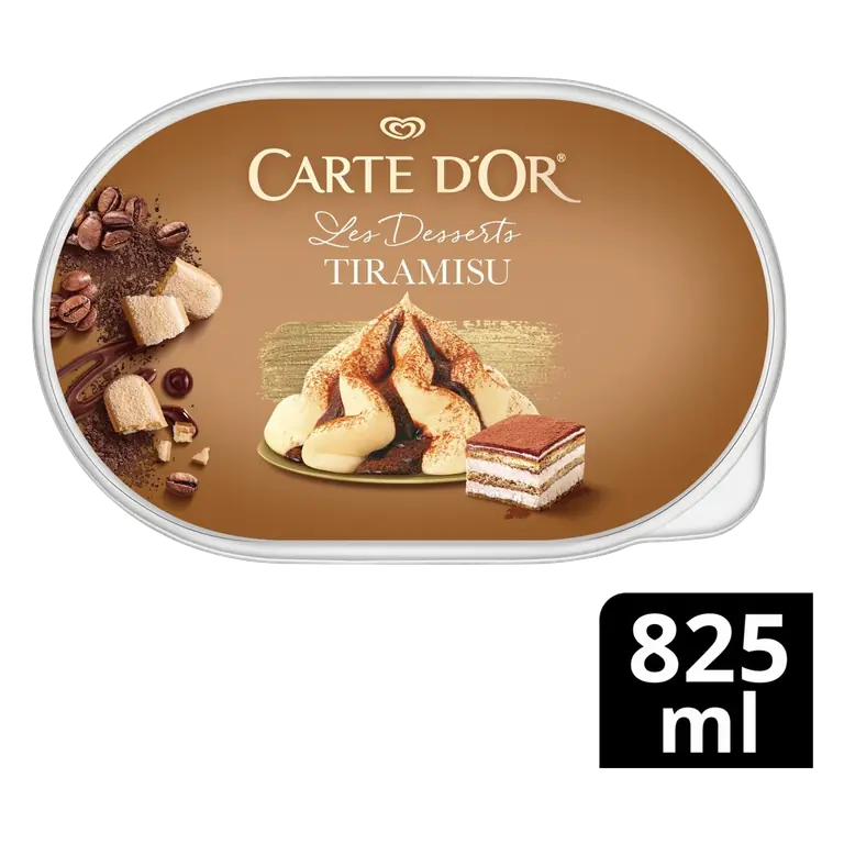 Tiramisu Inspired Ice Cream Tub 825ml