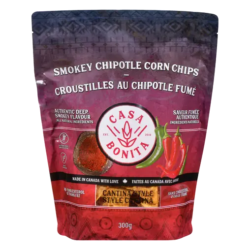 Casa Bonita Tortilla Chips Cantina Style Smokey Chipotle 300 g
