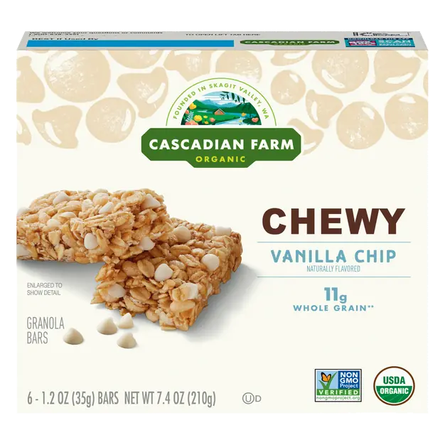 Chewy Vanilla Chip Granola Bars - 6 ct