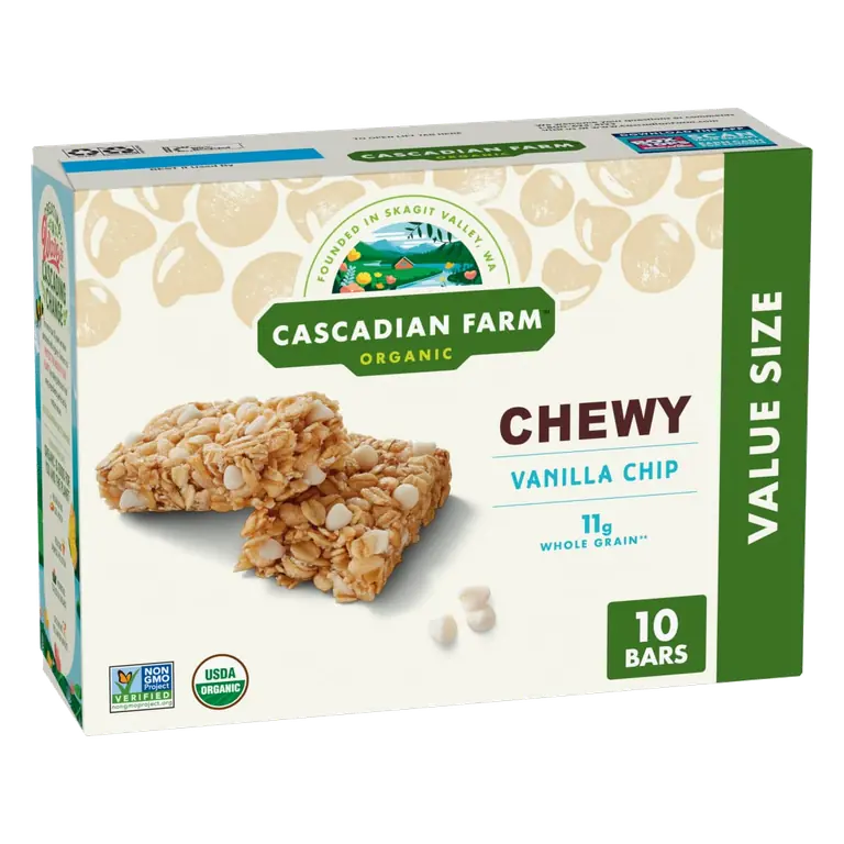 Organic Vanilla Chip Chewy Granola Bars
