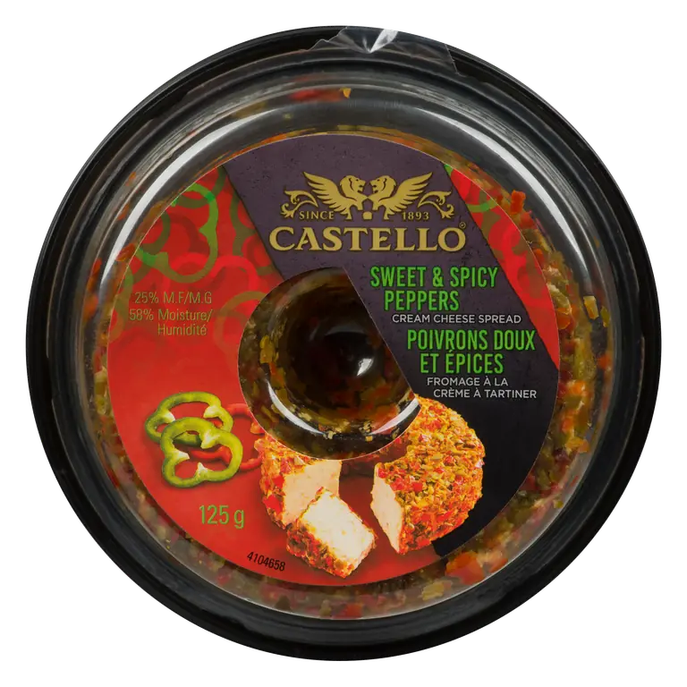 Cream Cheese Spread Ring Mexico Sweet & Spicy Peppers 125 g