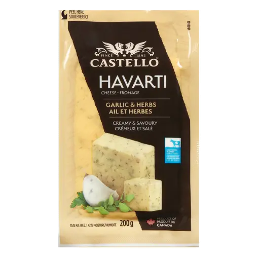Havarti Cheese Garlic & Herbs 200 g