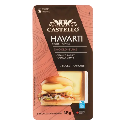 Sliced Cheese Smoked Havarti 7 Slices 145 g