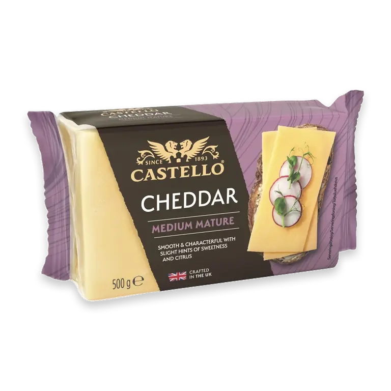Cheddar medium mature 35% 500g