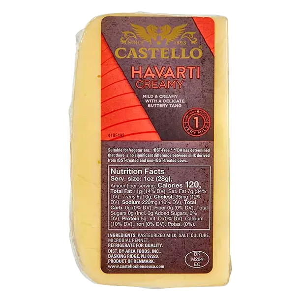 Cheese, Danish Havarti