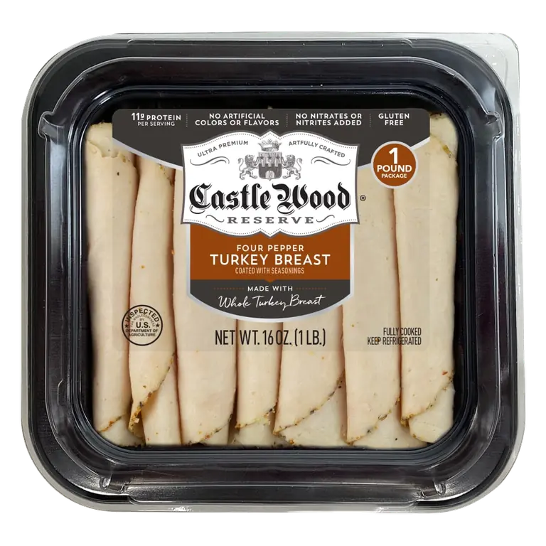 Four Pepper Turkey Breast Coated with Seasonings