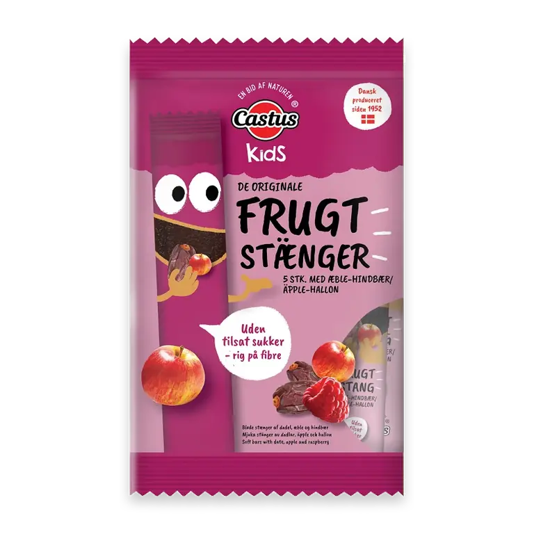 Fruktstång Äpple & Hallon 5-p