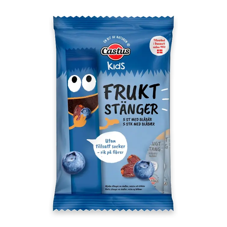 Fruktstänger blåbär 5-p 20g