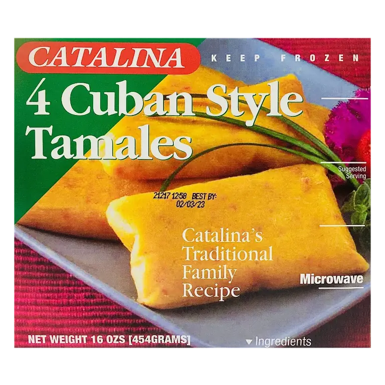 Catalina Frozen Cuban Style Tamales, 16oz/ 4ct