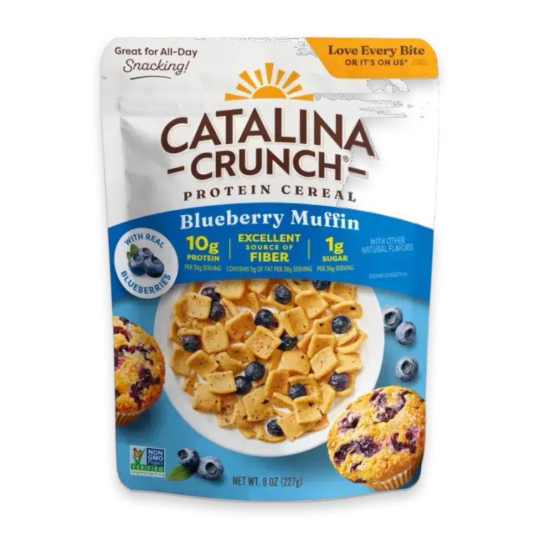 Blueberry Muffin Protein Cereal with Blueberries