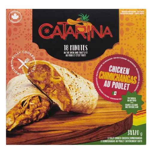 Frozen Chimichangas Chicken 3 x 120 g